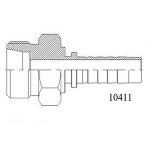 10411 – Ren ngoài hệ mét, côn trong 24° loại nhẹ