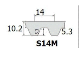 Dây curoa Bando STS S14M